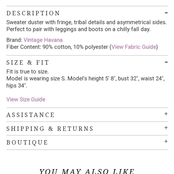 VINTAGE HAVANA TRIBAL FRINGE DUSTER NAVY & GRAY, SZ LARGE - Picture 11 of 14